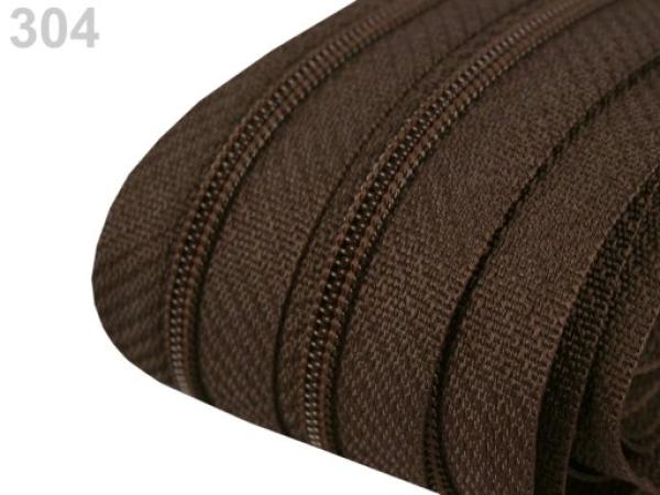 Reißverschluss spiralförmig 3 mm Schokoladenbraun